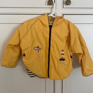 Baby Yellow Rain Poncho 6m to 1 yr